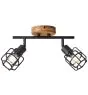 Brilliant Gwen Loftlampe Metal Træ Sort | Egnet til 2x E14