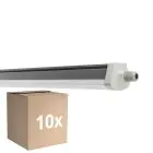 Fordelspakke 10x Ledvance Vandtæt Lysrender Fugttæt FLEX Ledningsgennemføring 42W 6800lm - 830 Varm Hvid| IP66 - Erstatter 2x58W